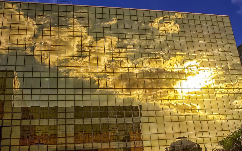 Golden resort facade in Manila